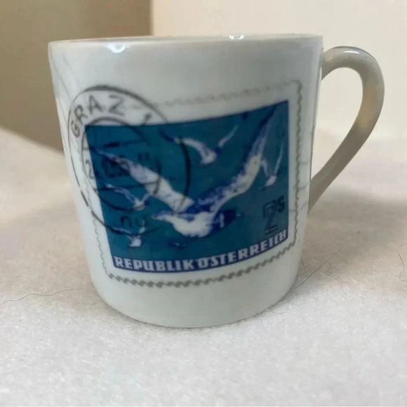 Set 3 Barat Limoges France Stamp Print Demitasse Espresso Cups 2 Inch Zurich - Picture 4 of 14